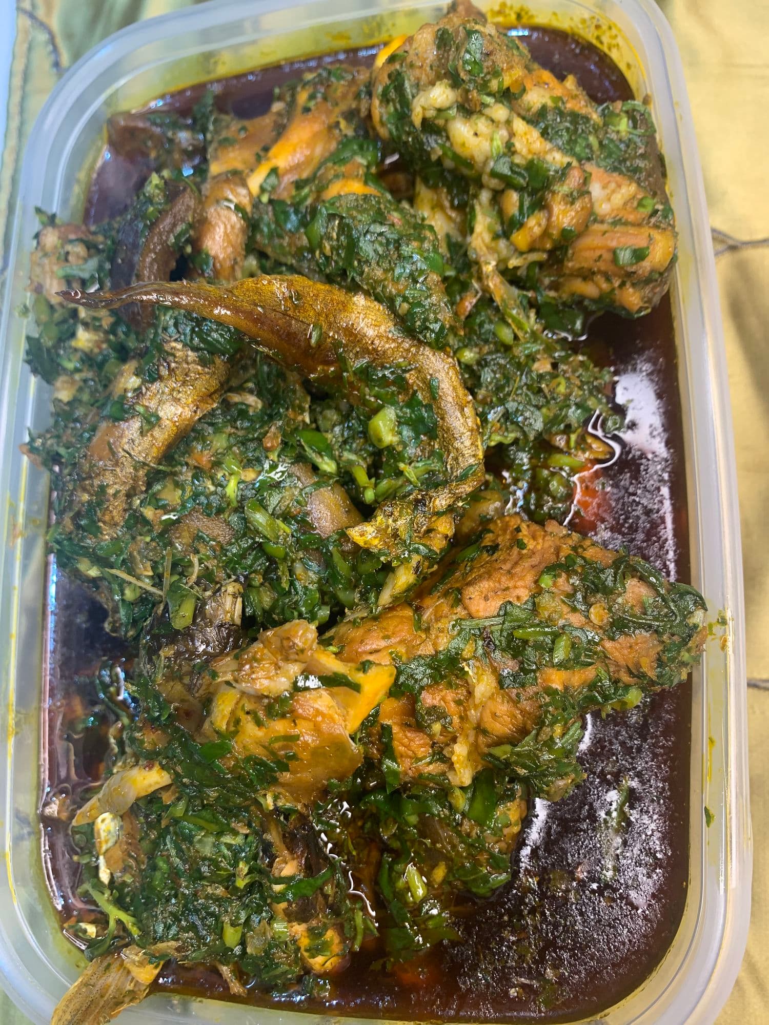 Efo riro, a rich Nigerian vegetable soup